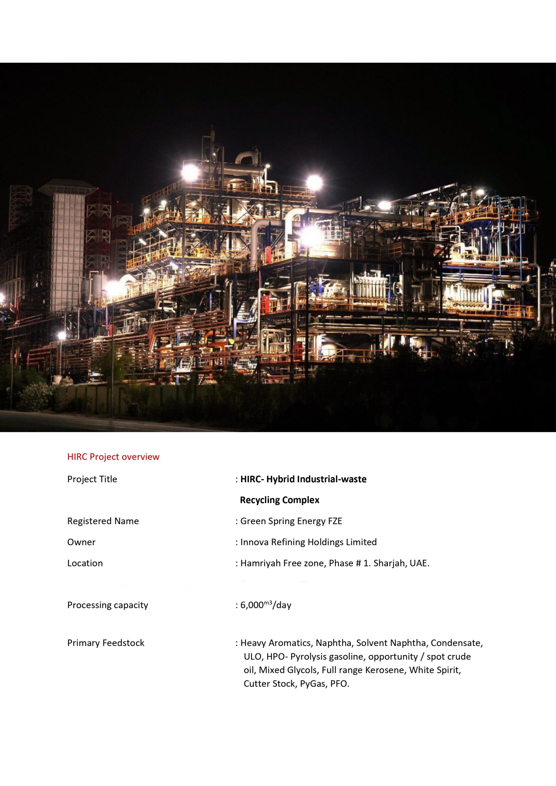 ★ The new Arya Refinery(Innova) ★ was added to Deniz Business Group